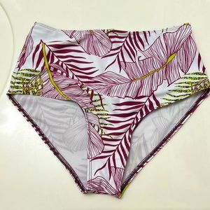 SHEIN maroon tropical bikini set size small
